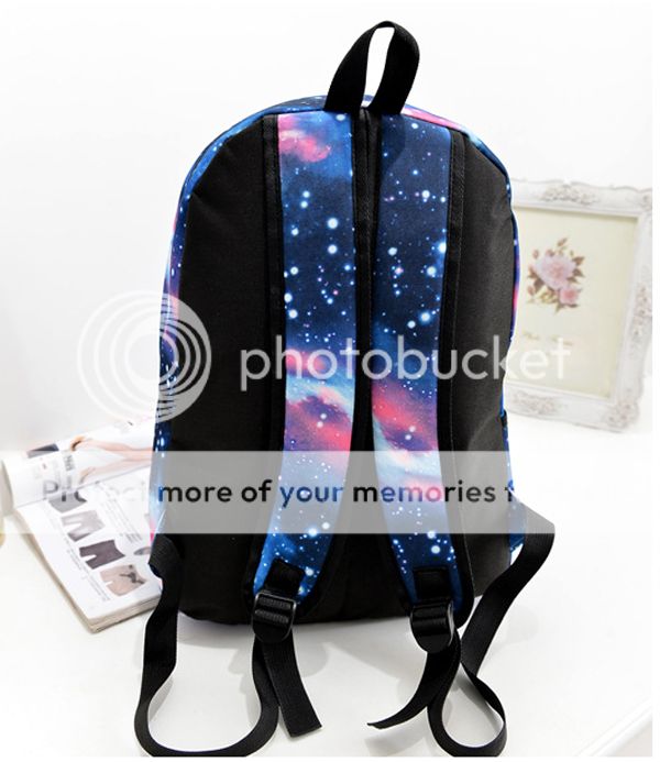 Galaxy Pattern Unisex Travel Backpack Canvas Leisure Bags School bag